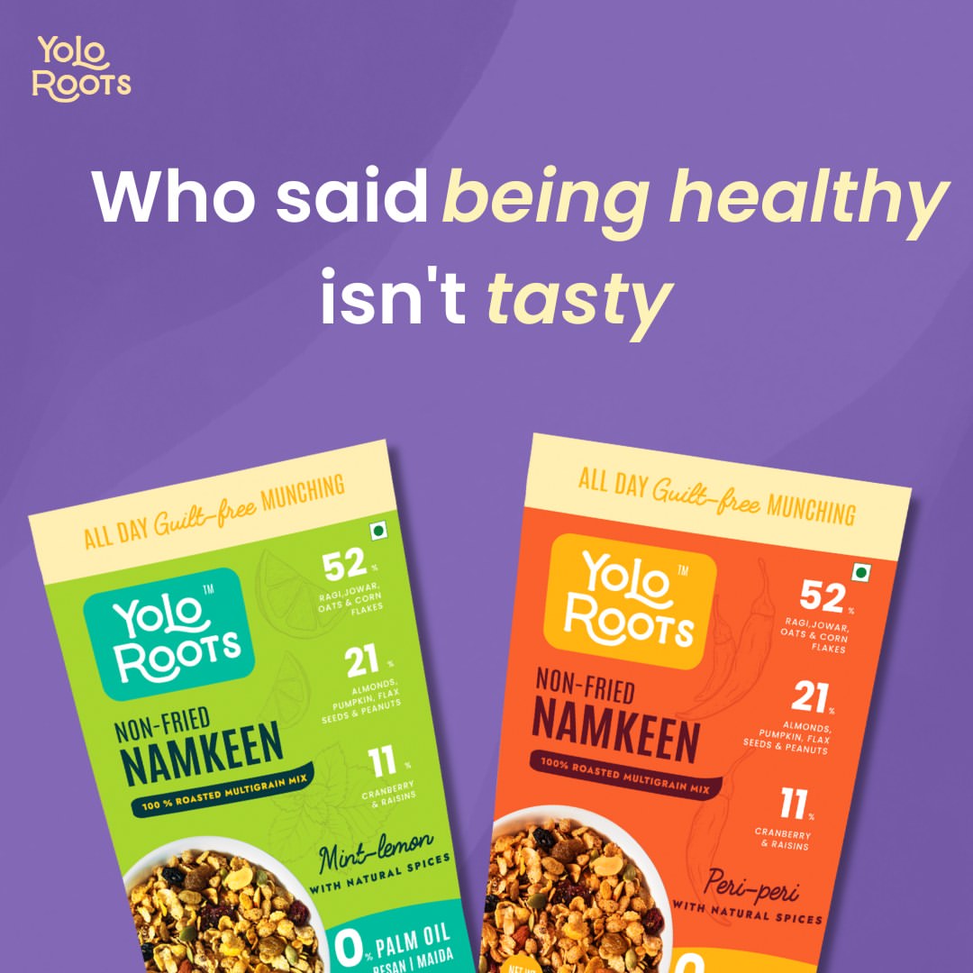 Roasted Millet Namkeen - Mint Lemon