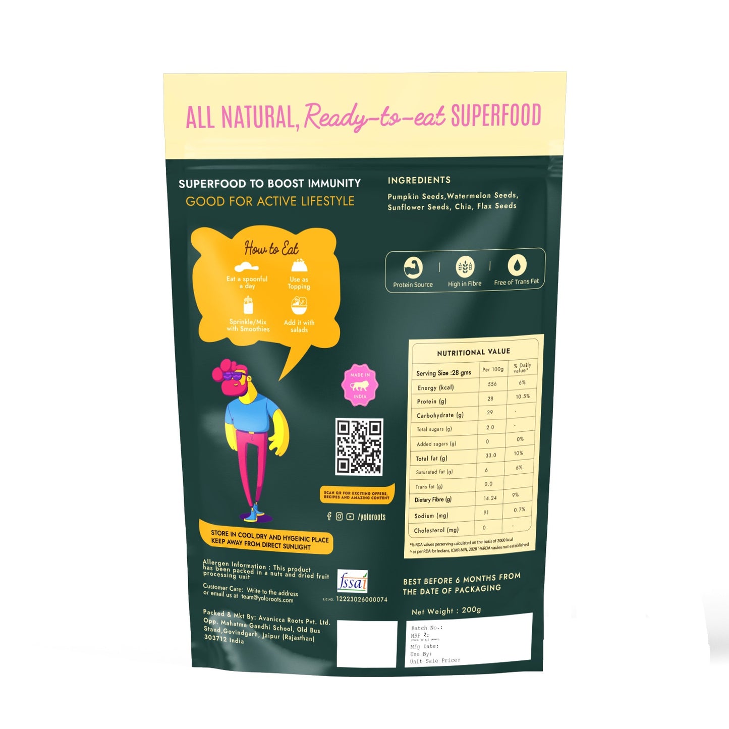 Roasted 5-in-1 Seeds Mix Pack Of 200g