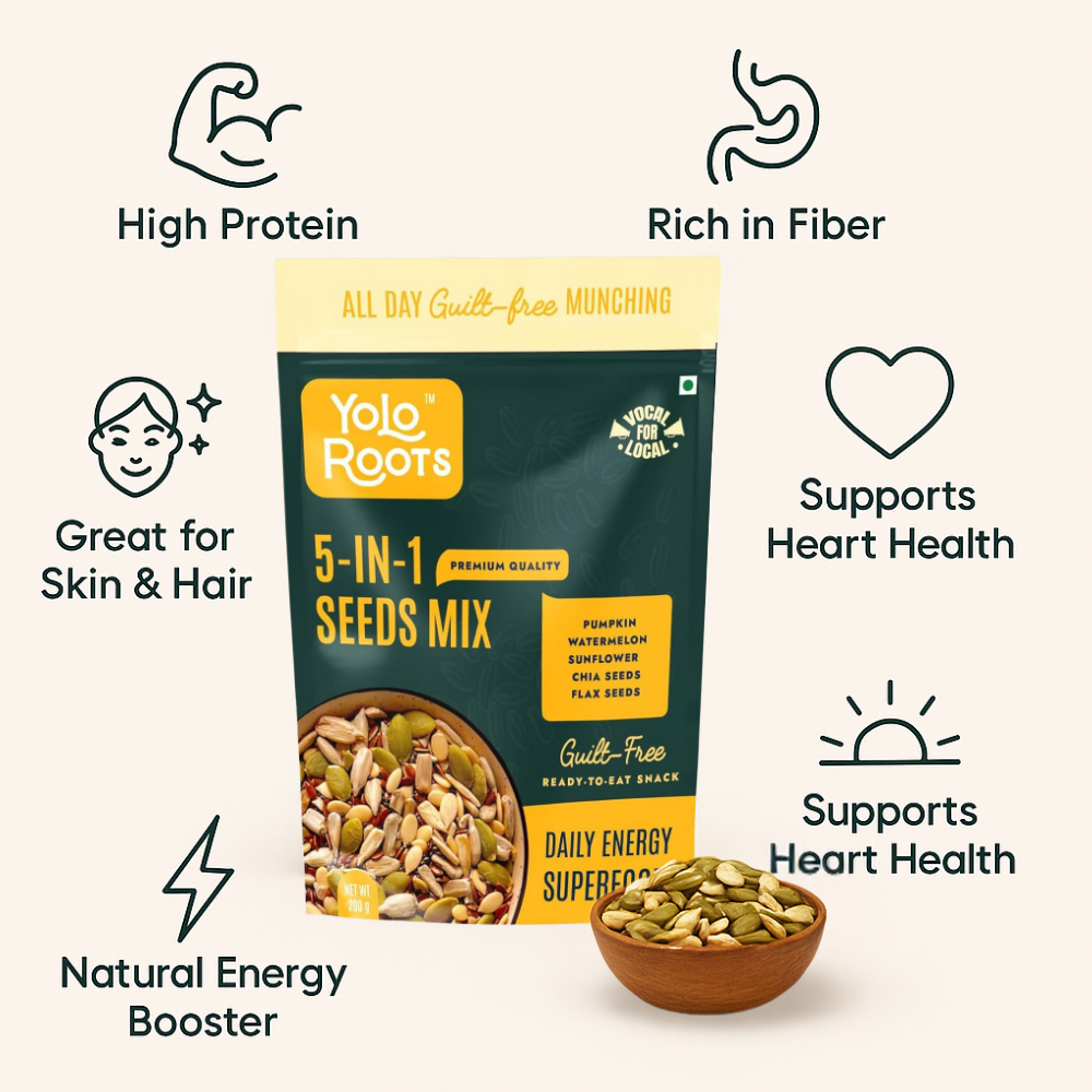 Premium 5-in-1 Seeds Mix in 200g