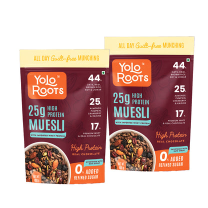 25g High Protein Dark Chocolate Muesli - Added Whey Protein