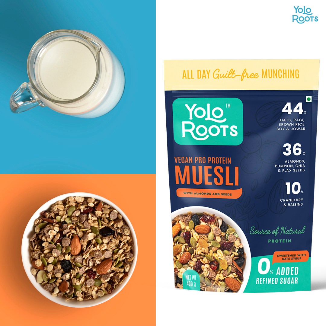 Wholesome Nuts & Seeds Crunchy Muesli - Loaded with Seeds & Nuts