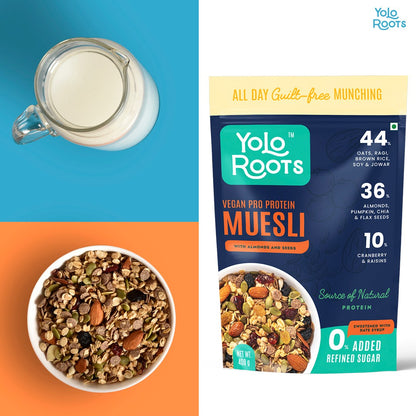 Wholesome Nuts & Seeds Crunchy Muesli - Loaded with Seeds & Nuts