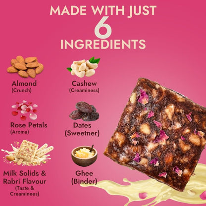 Yolo Roots Date & Nut Bites Mawa Rabdi Flavor 200g | No Added Sugar