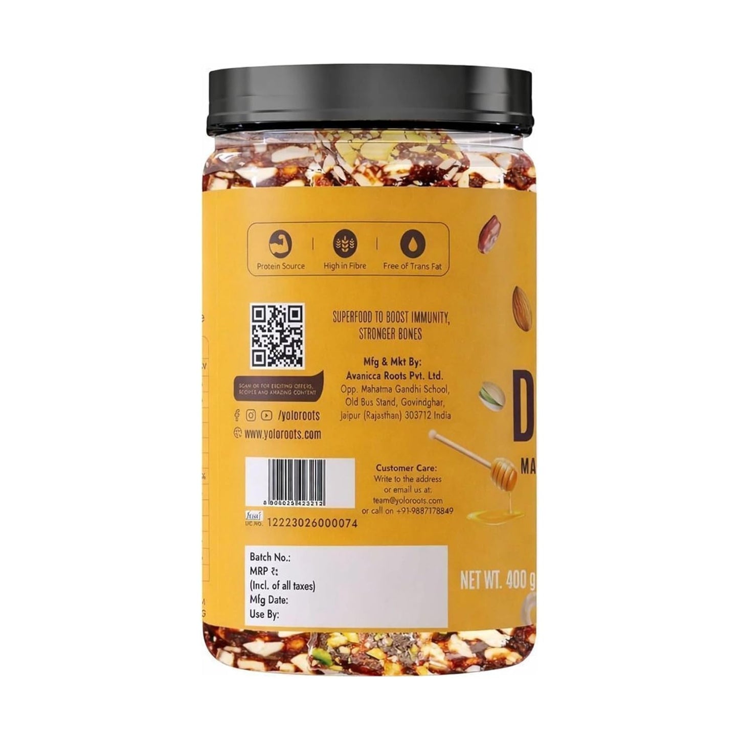 YOLO Roots Classic Date & Nut Bites 400gm