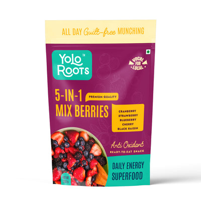 Premium 5-in-1 Berries Mix (Strawberry, Blueberry, Cranberry, Black Raisins, Cherry)