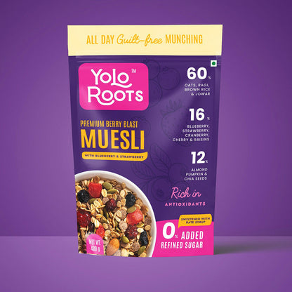 Berry Blast Muesli With Blueberry and Strawberry Pack Of 400g