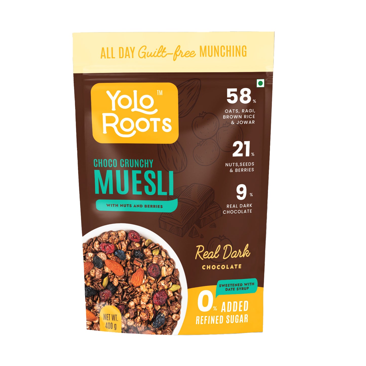 Choco Crunchy Muesli - No added Refined Sugar