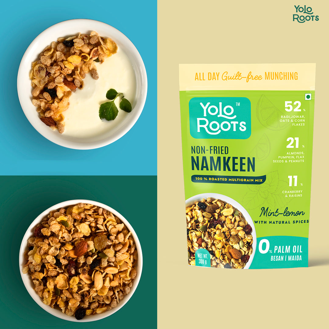 Mint Lemon Roasted Multigrain Namkeen Pack Of 300g