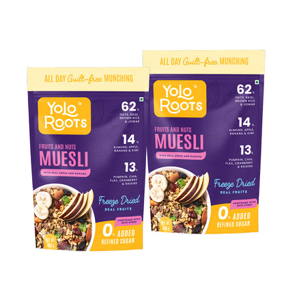 Fruit & Nuts Muesli With Real Freeze Dried Apple and Banana