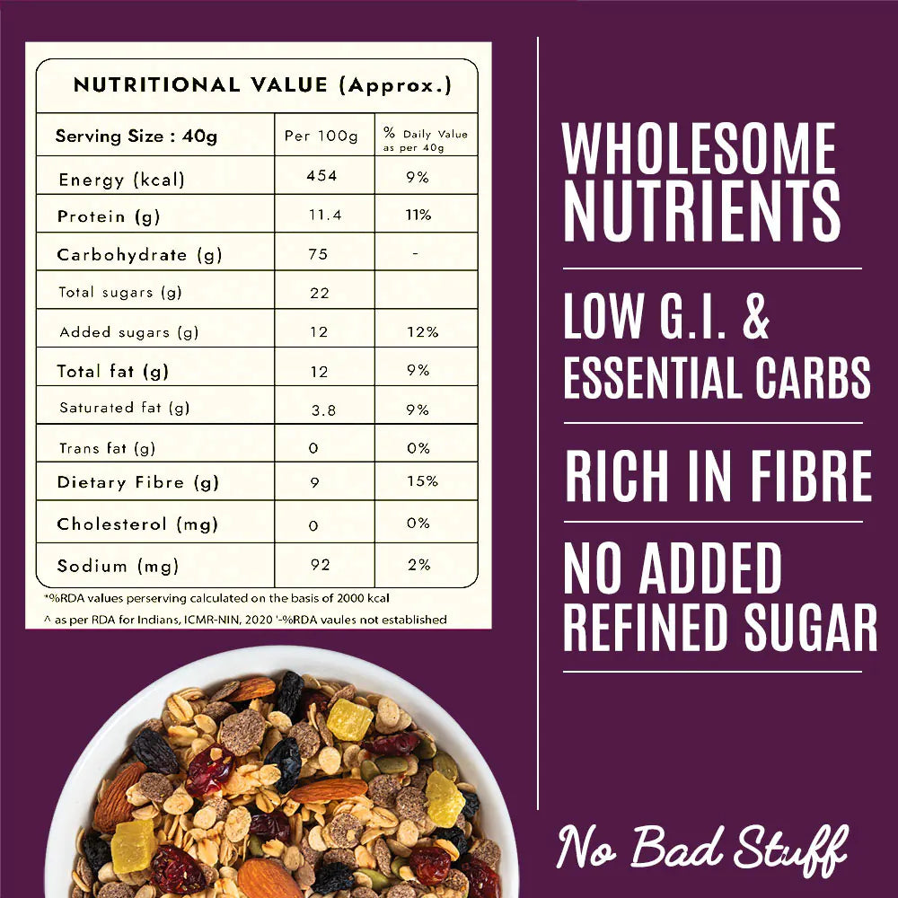Multigrain Crunchy Muesli with Almonds & Raisins in 400g