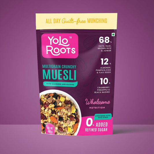 Multigrain Crunchy Muesli with Almonds & Raisins Pack Of 400g