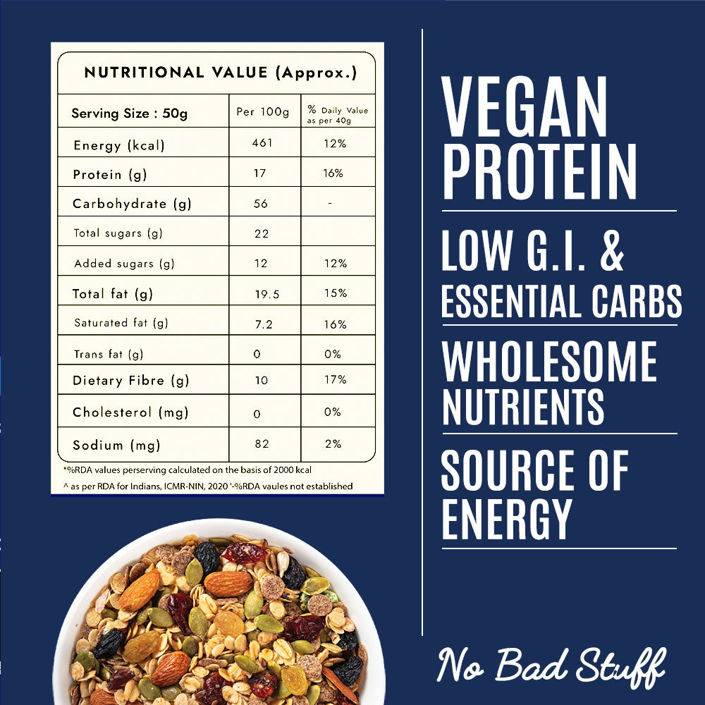 Plant Protein Vegan Muesli in 400g