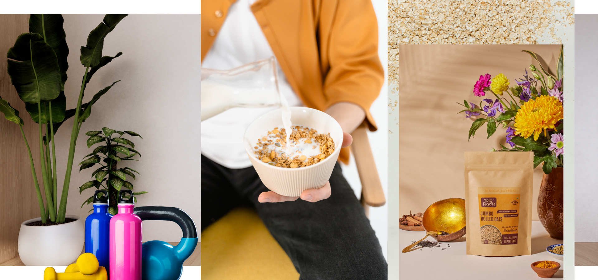 Jumbo Rolled Oats - High in Fiber – Yolo Roots