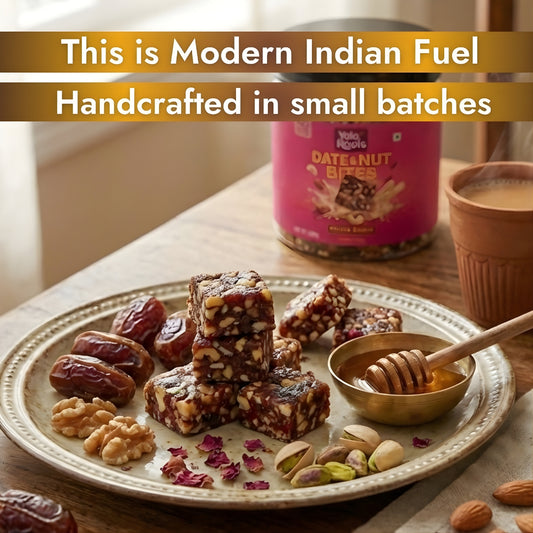 Yolo Roots Date & Nut Bites Mawa Rabdi Flavor 200g | No Added Sugar
